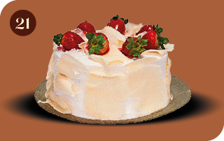 Bolo Ninho com Morangos