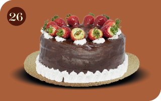 Bolo Trufado de Morangos